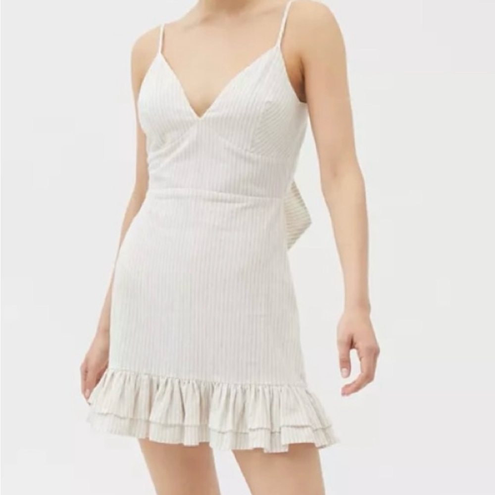 MINKPINK Rosana Mini Linen Dress. Worn once. Originally $89
